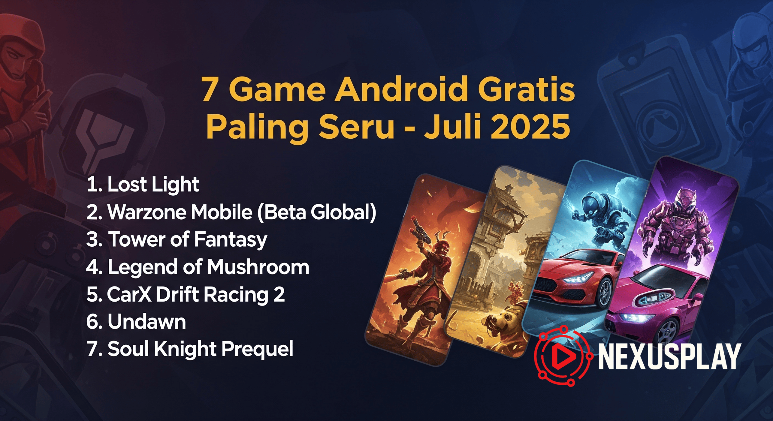 7 Game Android Gratis Paling Seru – Juli 2025